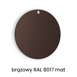 Próbka kolor brązowy RAL 8017 mat