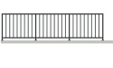 Balustrada barierka stalowa wewnętrzna na wymiar SB-20/2-C